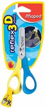 Schaar Maped reflex 3D vivo 12cm linkshandig assorti