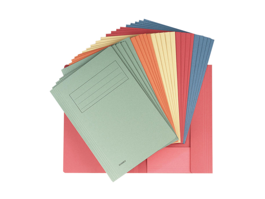 Map 3-kleppen Classex A4 300gr assorti