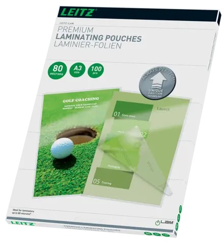 Lamineerhoes Leitz iLam UDT A3 2x80µ glanzend (100)