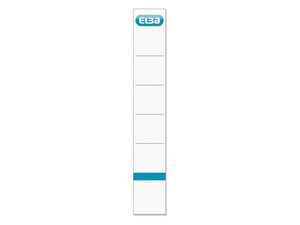 Rugetiket Elba 5cm zelfklevend wit (10)