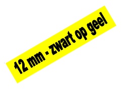 Tape Brother P-Touch TZE-631 12mm zwart op geel