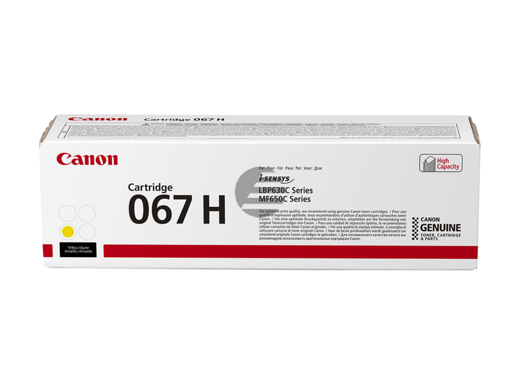 Cartridge Canon color laser 067HY 2350 pag. YEL