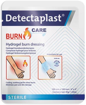Brandwonden hydrogel compres Detectaplast Burn Care 10x10cm