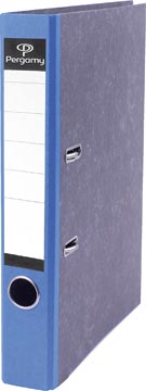 Ordner Pergamy karton A4 50mm gewolkt blauw