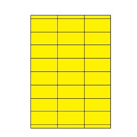 Etiketten Etipage 24 etik/blad 70x35mm geel (200)