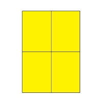 Etiketten Etipage "25" 04 etik/bl 105x148,5mm geel