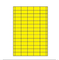 Etiketten Etipage "25" 65 etik/bl 38,1x21,2mm geel