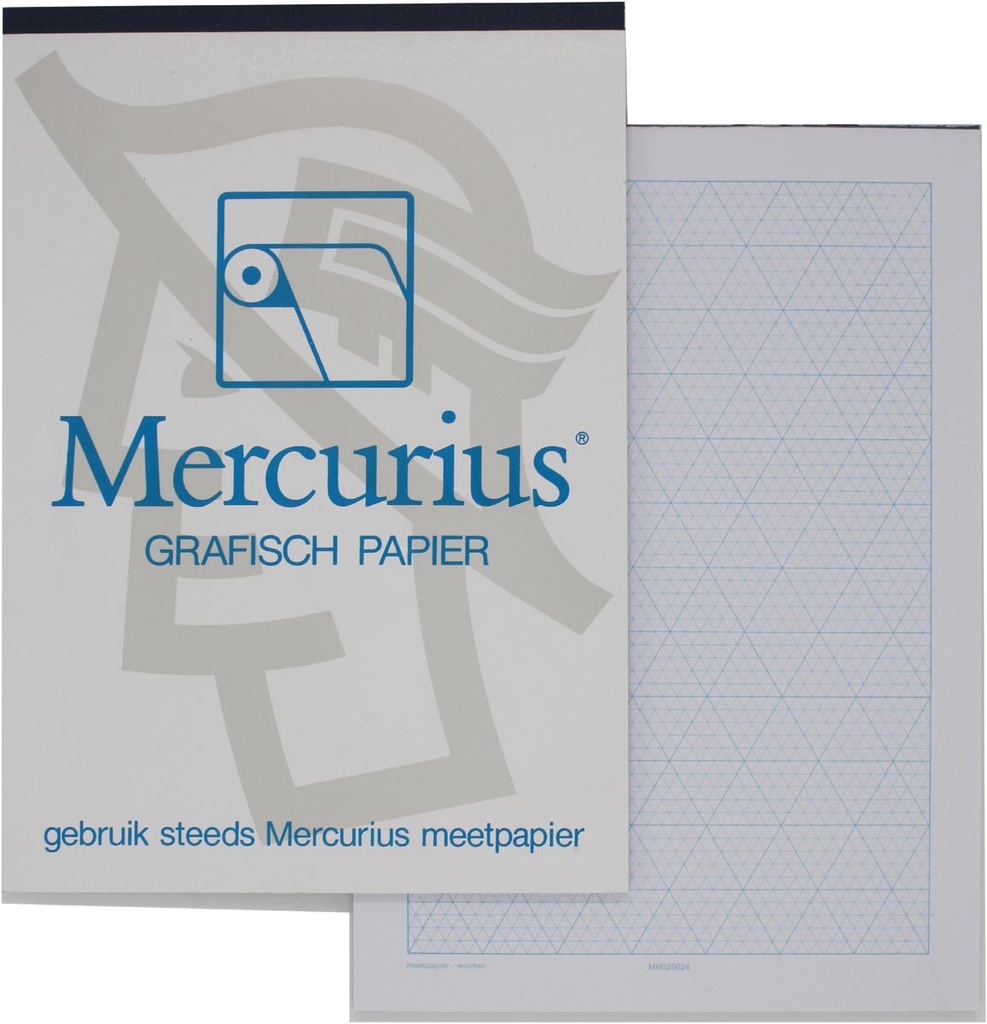 Isometrisch grafisch papierblok Mercurius A6 50vel