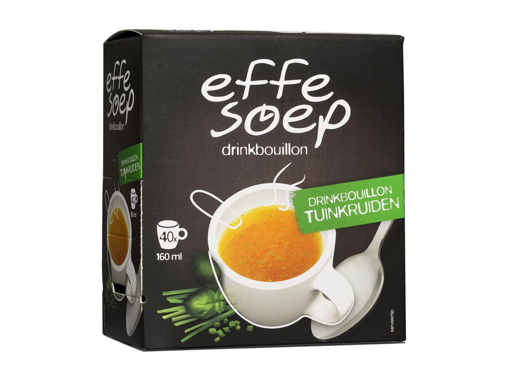 Soep Effe Soep drinkbouillon tuinkruiden 160ml (40)