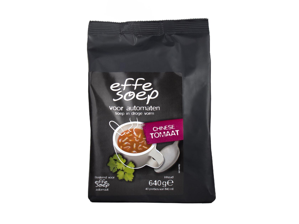 Soep Effe Soep vending Chinese tomaat 140ml zak (40)