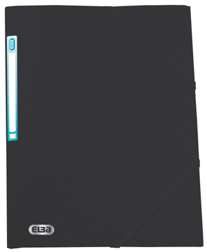 Elastomap 3 kleppen Elba memphis A4 PP zwart