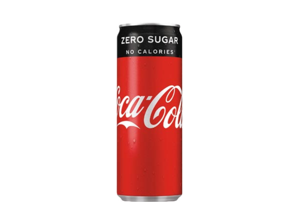 Frisdrank Coca-Cola Zero sleek blik 33cl (24)