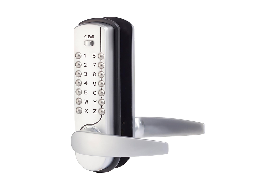 Codeslot deurklink Maasland NK7500 mechanisch mat zilver