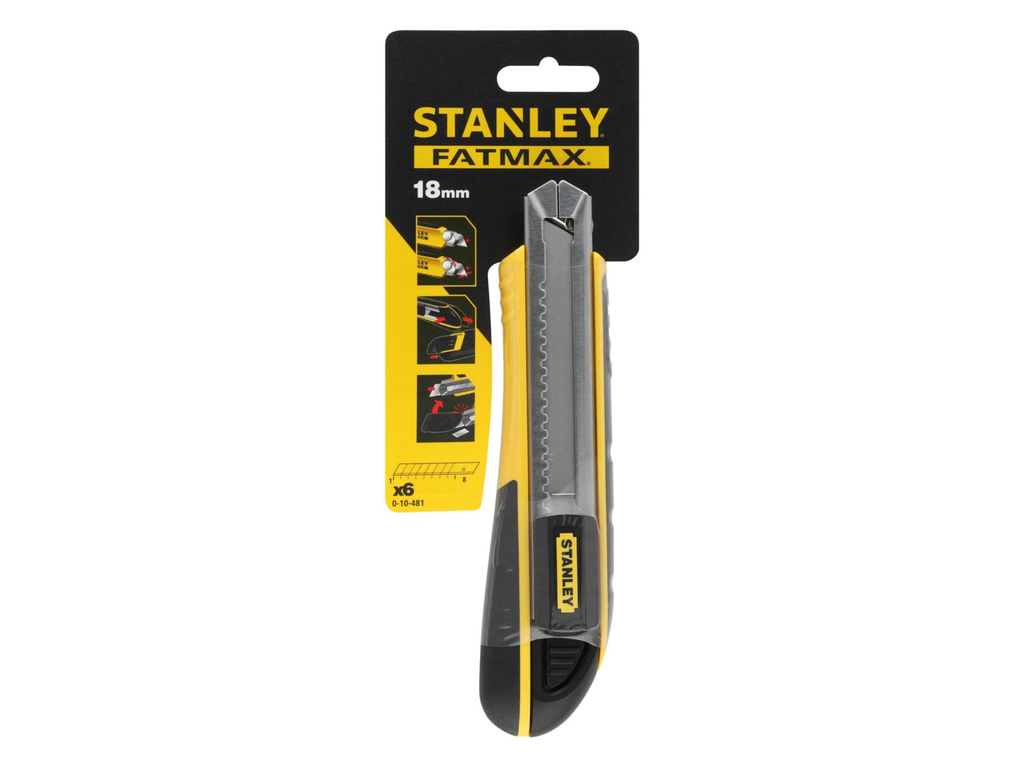Cutter Stanley Fatmax 18mm zwart/geel