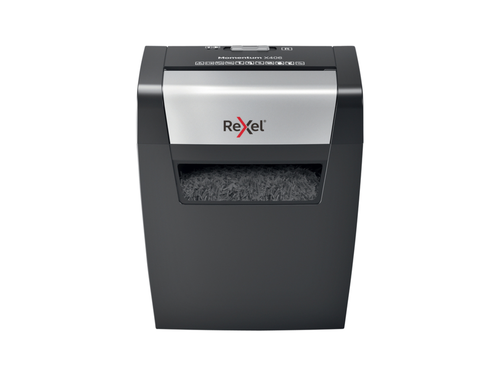 Papiervernietiger Rexel Momentum X406 P4 grijs