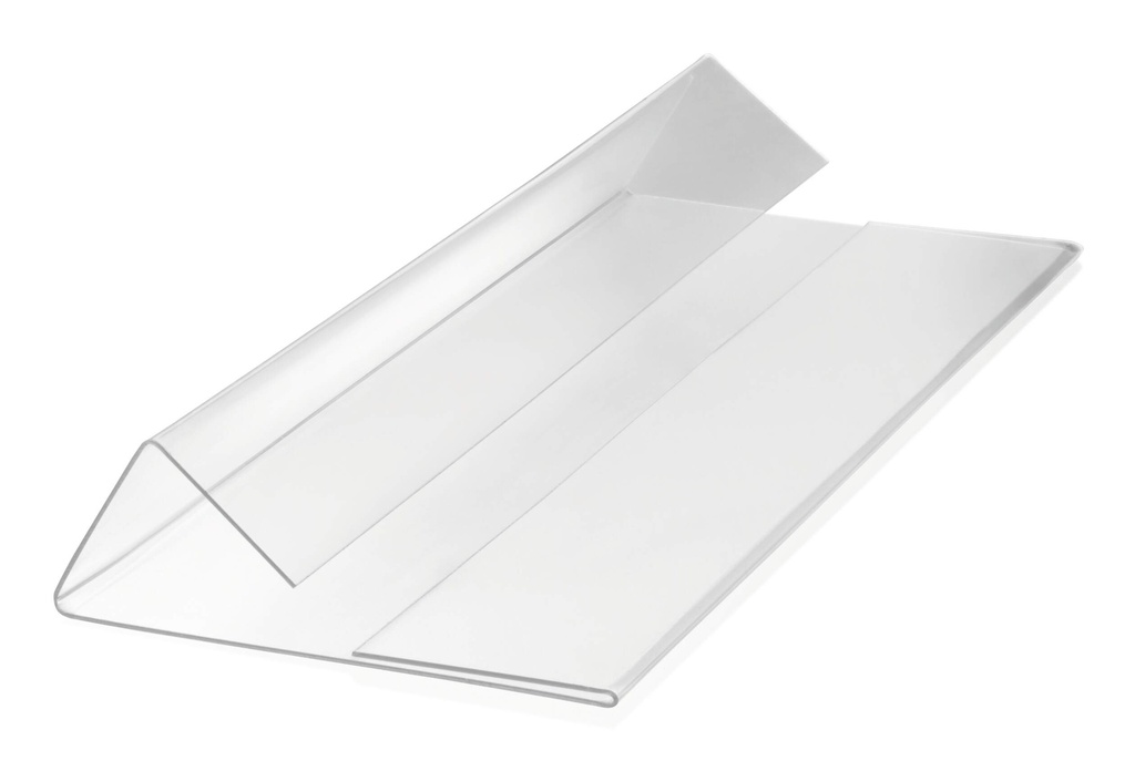 Etikethoes Durable Hard Cover 1/2 A5 liggend 210x74mm met vouw transparant