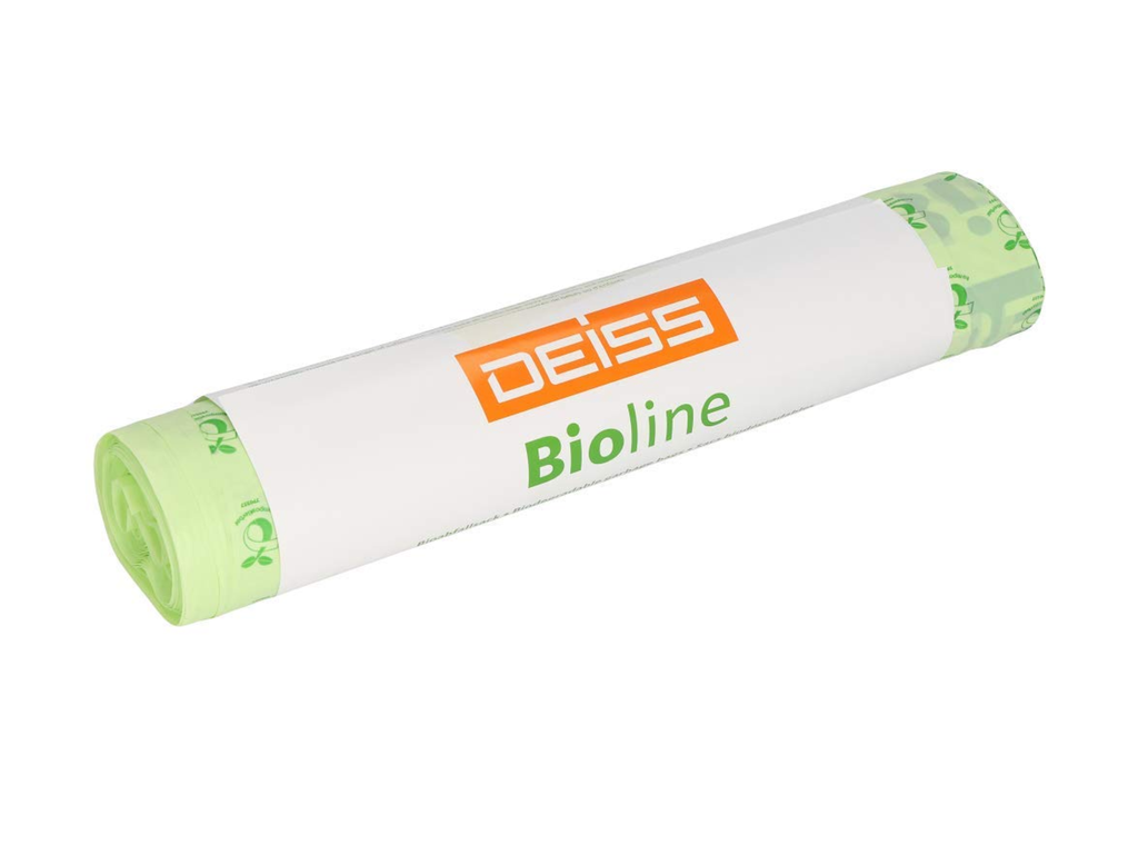 Composteerbare vuilniszakken Deiss 50+45x125cm 200L 25µ groen (5)