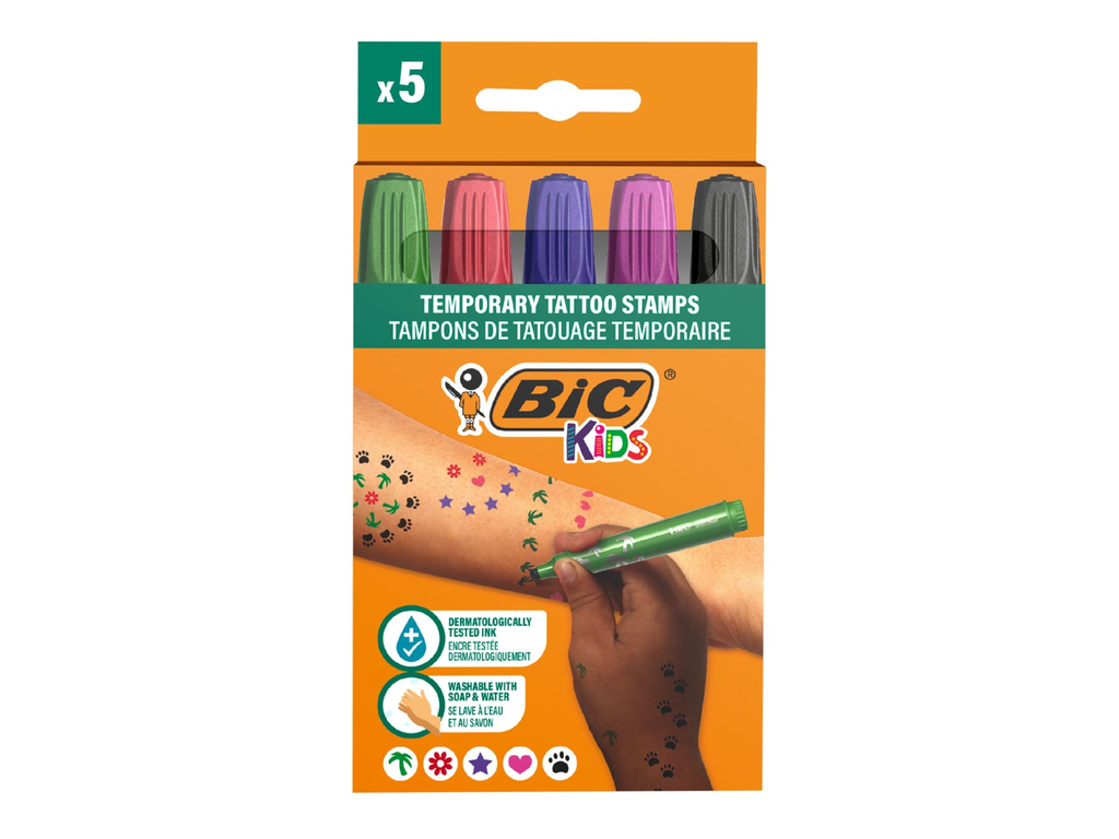 Stempelstift tijdelijke tattoo Bic Kids assorti (5)