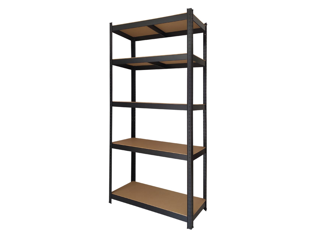 Rek Brasq 180x90x40cm 5 legborden zwart