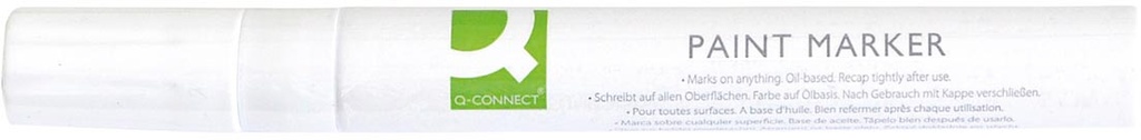 Paintmarker Q-Connect ronde medium punt wit