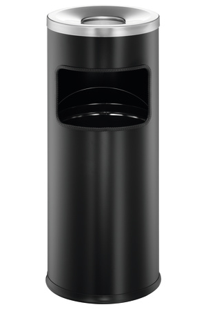 [DUR-333201] Afvalbak met asbak Durable Safe 17L rond (zwart)