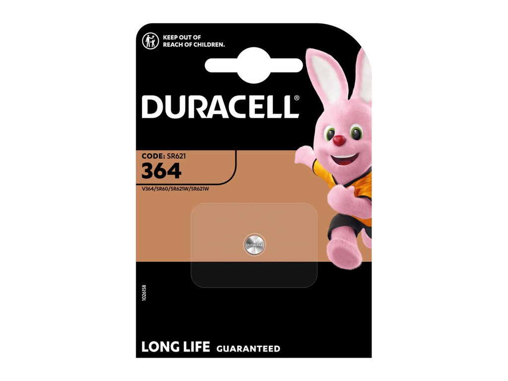 Knoopcelbatterij Duracell 364