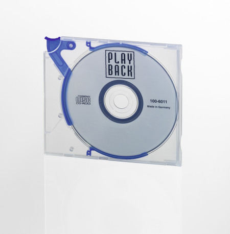 CD/DVD doosje Durable Quickflip Standard transparant accent blauw (5)