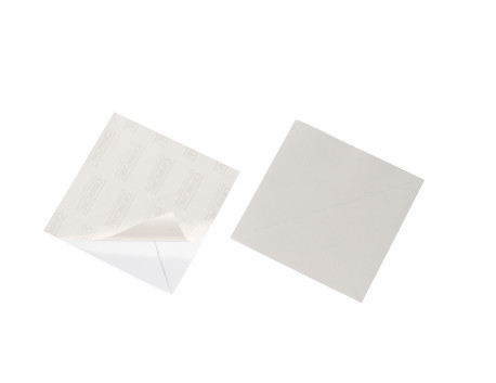 Driehoekige hoes Durable Cornerfix zelfklevend transparant 125x125mm (100)