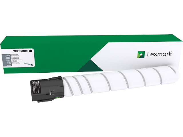 Toner Lexmark color laser 76C00K0 CX921 18.000 pag BK