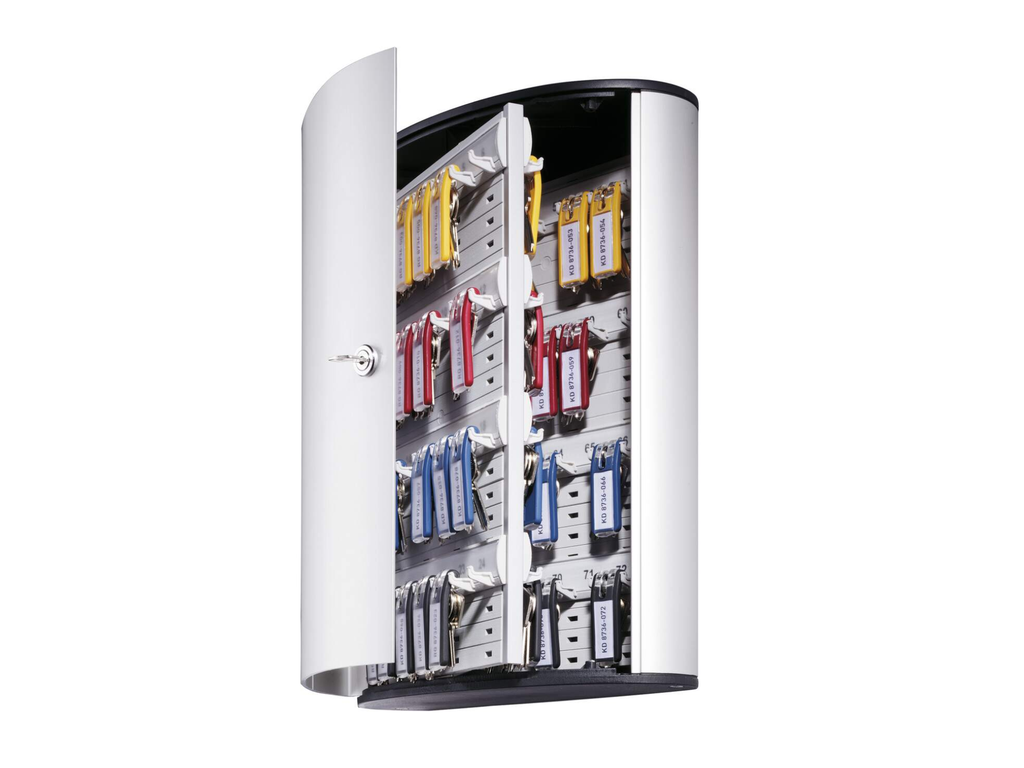Sleutelkast Durable Key Box 72 sleutels met cilinderslot metaal-zilver (D195523)