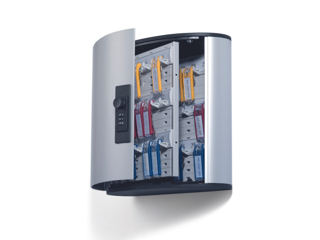 Sleutelkast Durable Key Box 36 sleutels met cijferslot metaal-zilver