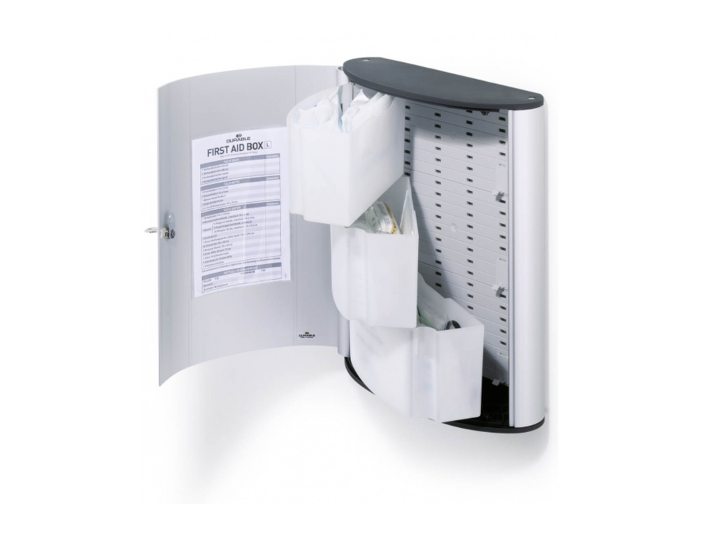 Verbandkast Durable First Aid Large incl. verbandset metaal/zilver (D197423)