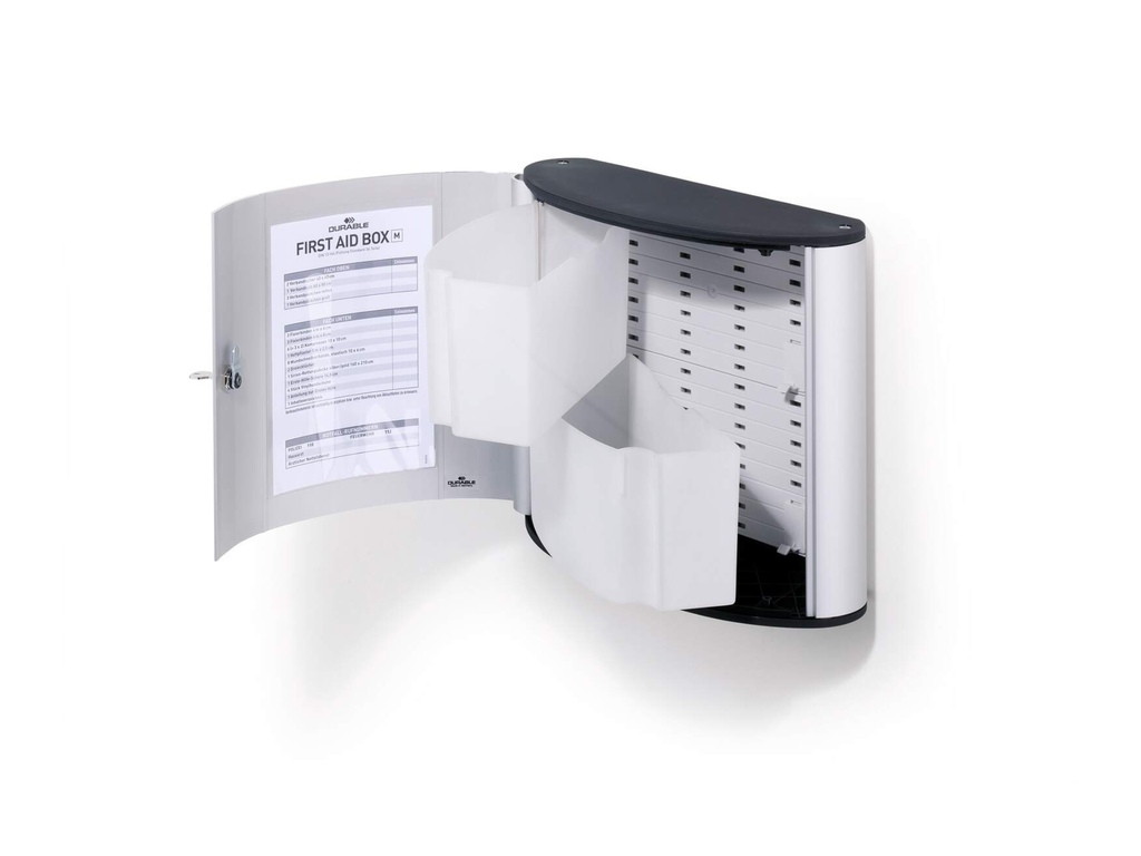 Verbandkast Durable First Aid Set Medium metaal/zilver leeg