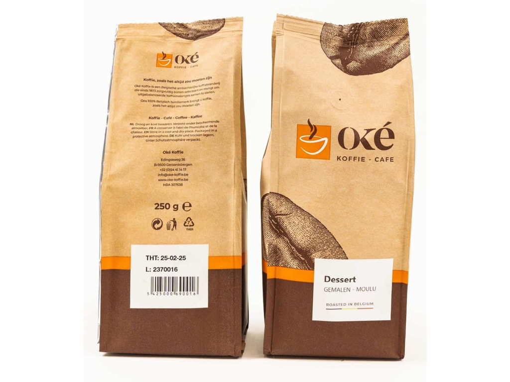 Koffie Oké Koffie Dessert gemalen 250g