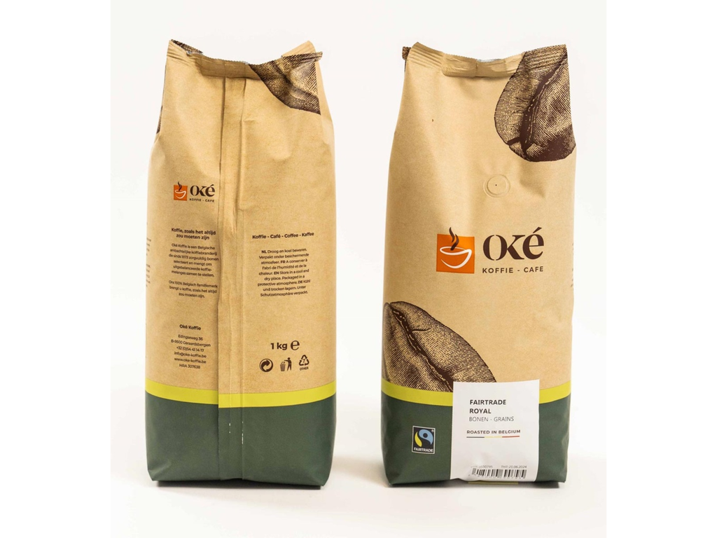 Koffie Oké Koffie Fairtrade Royal bonen 1kg