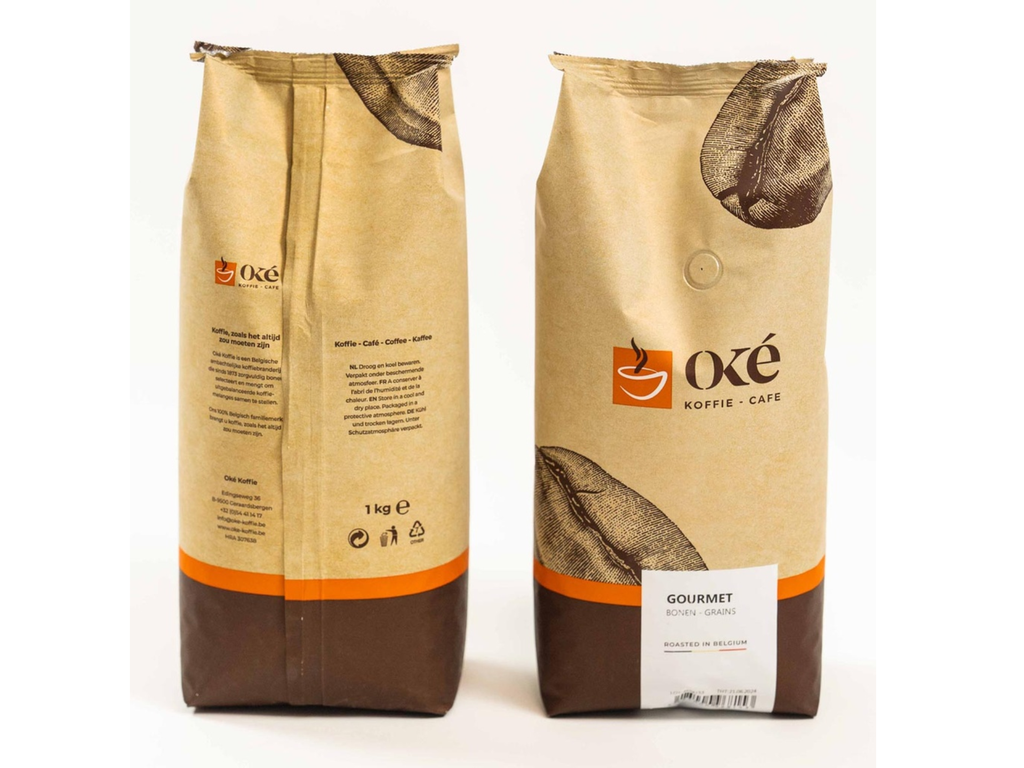 Koffie Oké Koffie Gourmet bonen 1kg