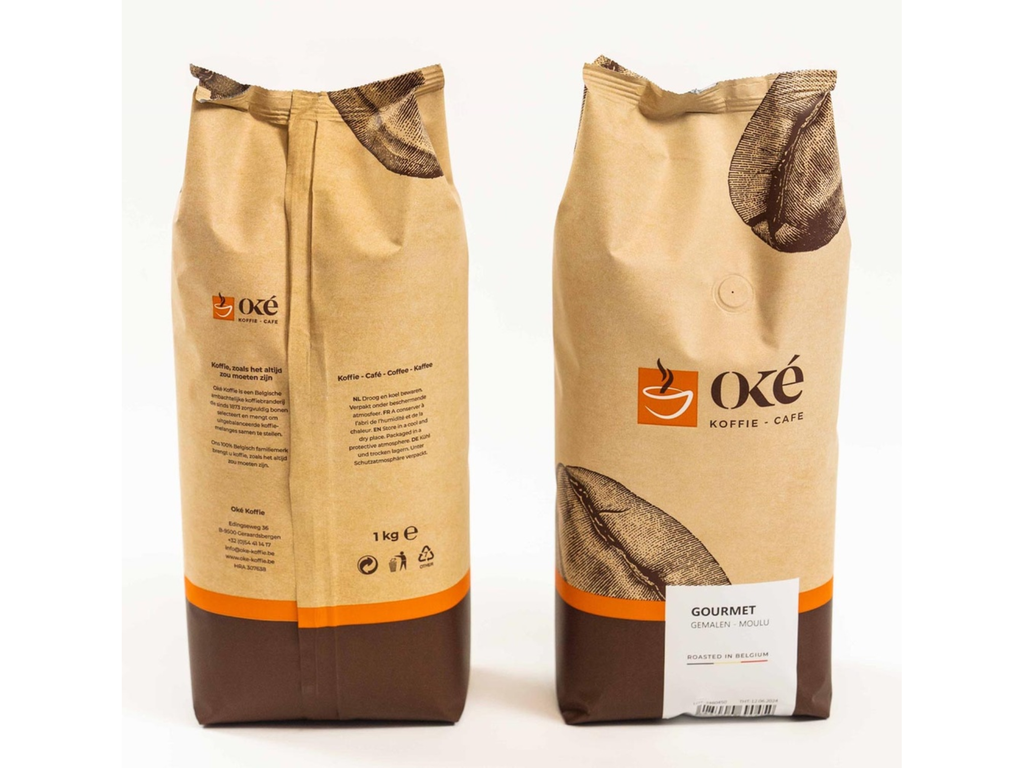 Koffie Oké Koffie Gourmet gemalen 1kg