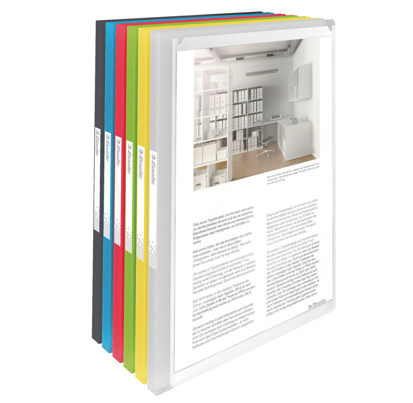 Personaliseerbaar showalbum Esselte Vivida PP A4 40 tassen blauw