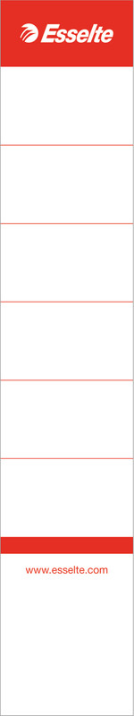 Rugetiket Esselte smalle rug papier 36x192mm 80gr zelfklevend wit (10)