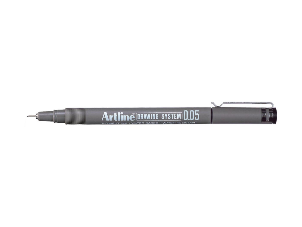 Fineliner Artline Drawing System 0,05mm zwart