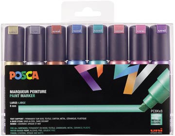 Paintmarker Posca PC-8K set assorti (8)