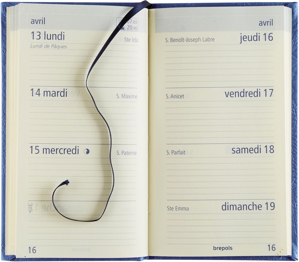 Agenda Brepols Optivision Pocket Classica 90x160mm Franstalig assorti 2026 1 week/2 pagina's