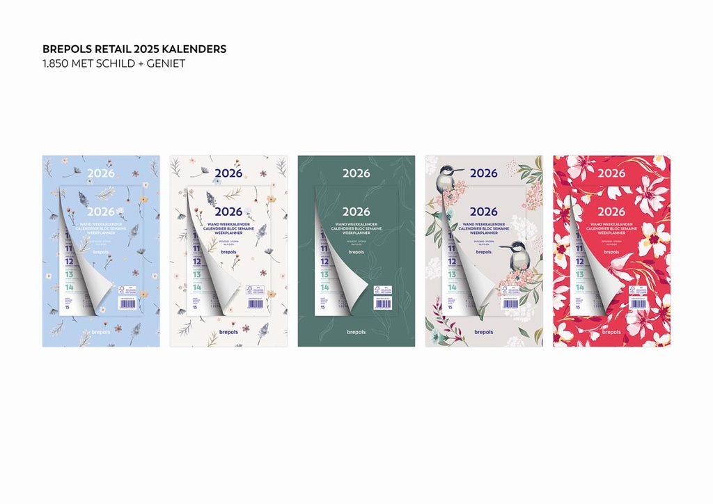 Wand week kalender Brepols fantasy 2027