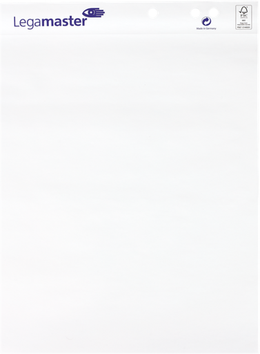 [LM-156000] Papierblok voor flipchart Legamaster 98x65cm 80g 20vel (blanco)