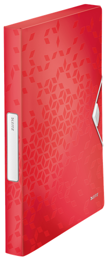 [ESS-46290026] Elastobox Leitz WOW PP A4 rug 25mm metallic (rood)