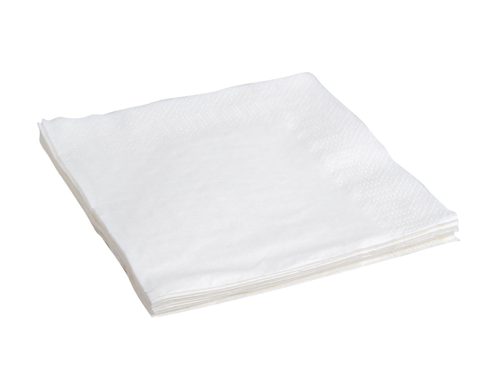 Servet 24x24cm 2-laags wit (4000)