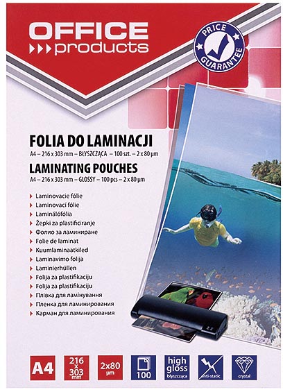 Lamineerhoes Office Products A4 2x80µ (100)