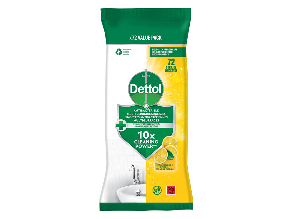 Reinigingsdoekjes Dettol citrus (72)