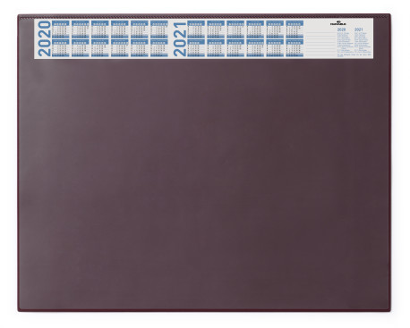 Schrijfonderlegger Durable 650x520mm met jaarkalender en transparante cover