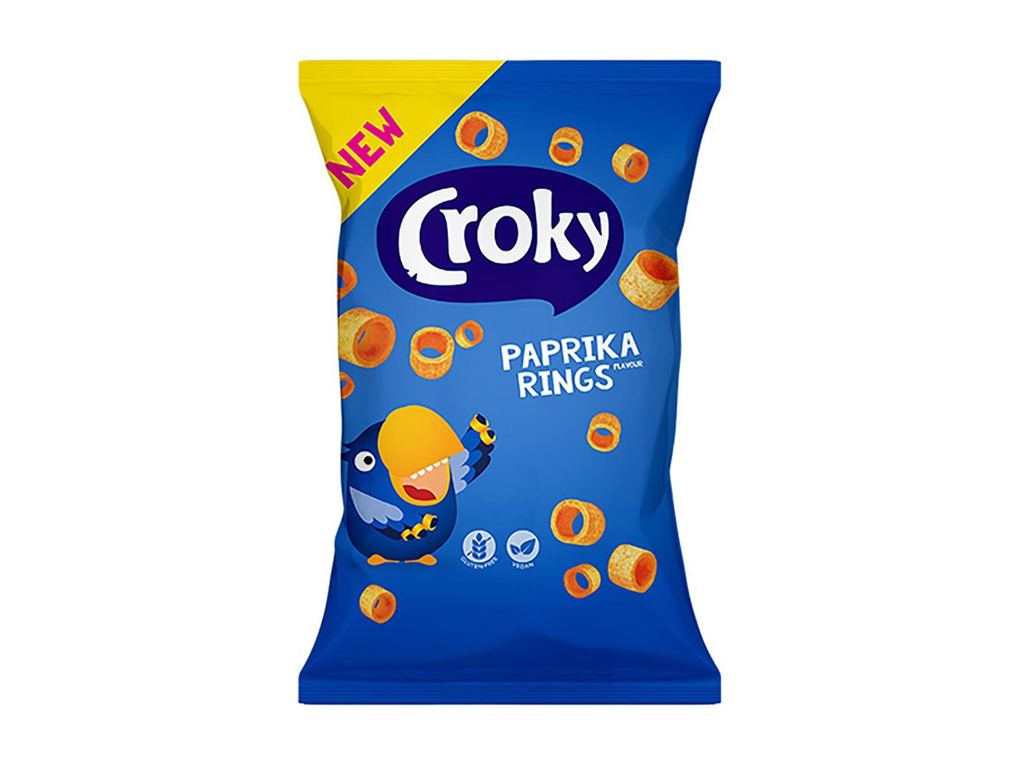 Chips Croky rings paprika zakje 75g